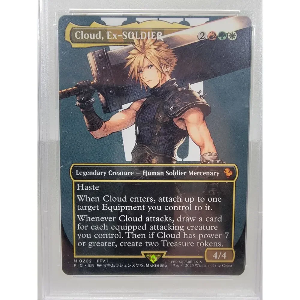 Magic the Gathering Final Fantasy Cloud, Ex-Soldier Borderless Non-foil PSA 10